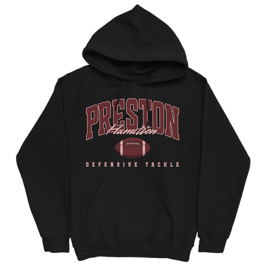 PRESTON HAMILTON RETRO BLACK HOODIE