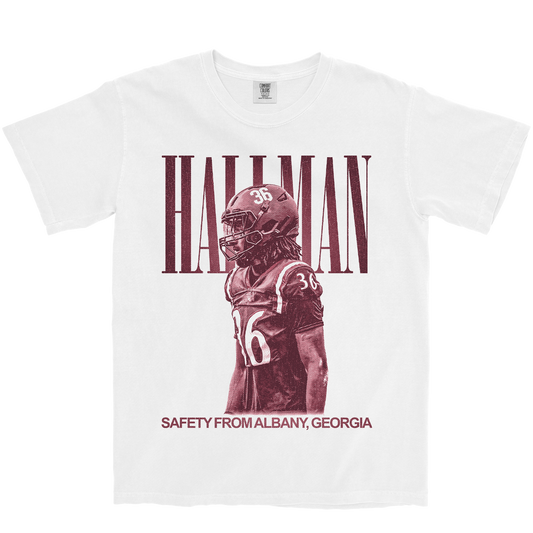 JAQUAVUS HALLMAN VINTAGE WHITE TEE