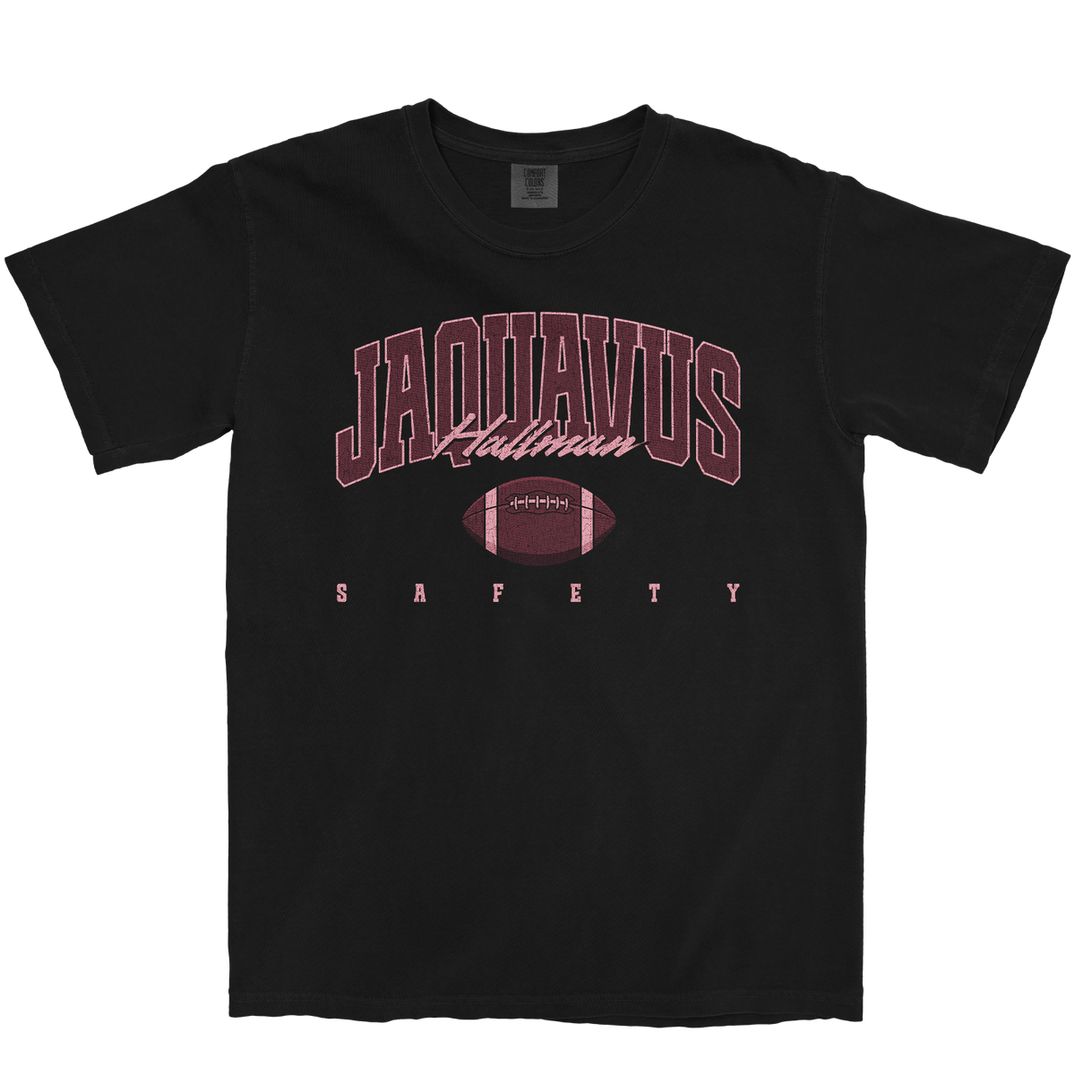 JAQUAVUS HALLMAN RETRO BLACK TEE