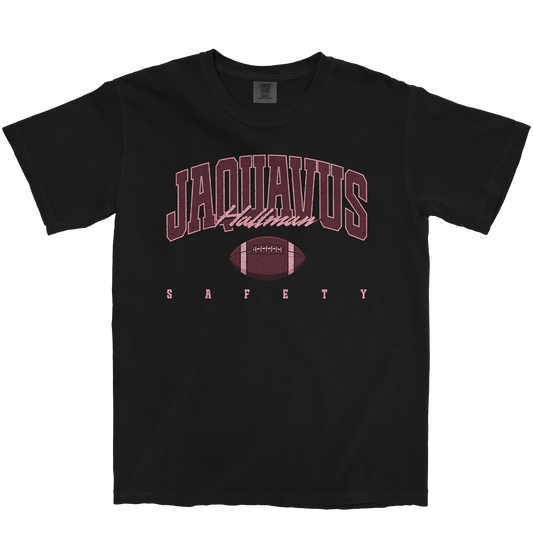 JAQUAVUS HALLMAN RETRO BLACK TEE