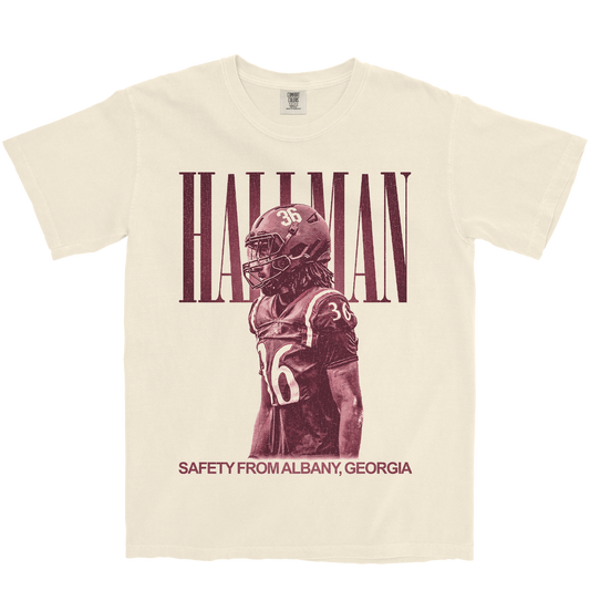 JAQUAVUS HALLMAN VINTAGE IVORY TEE