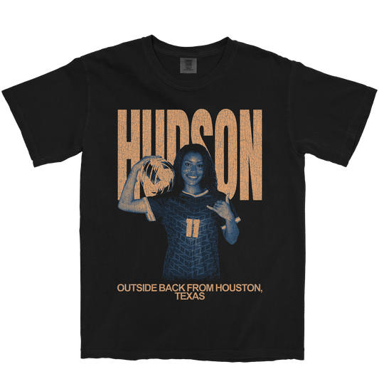 KIALIE HUDSON VINTAGE BLACK TEE