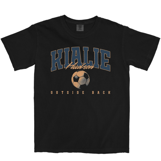KIALIE HUDSON RETRO BLACK TEE