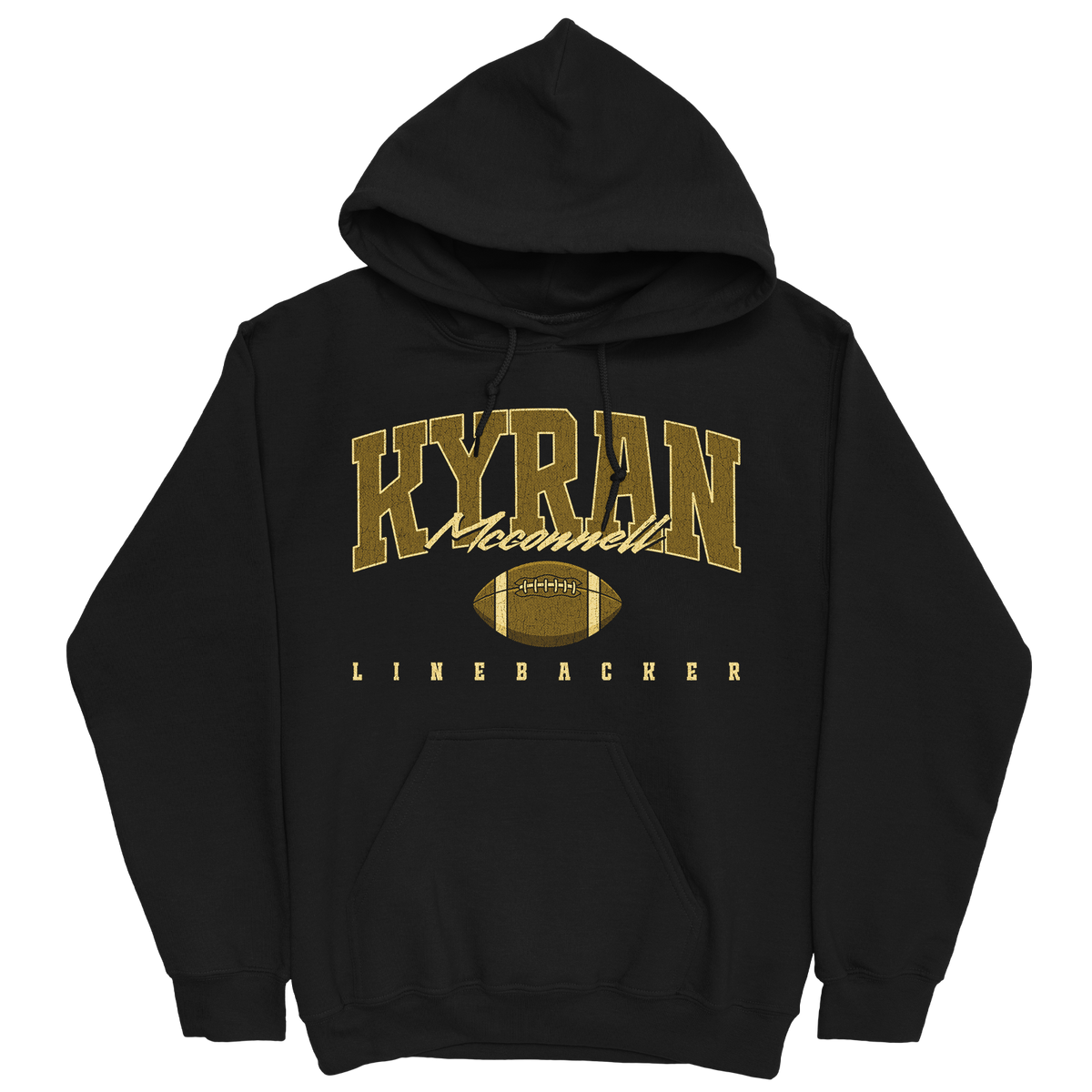 KYRAN MCCONNELL RETRO BLACK HOODIE