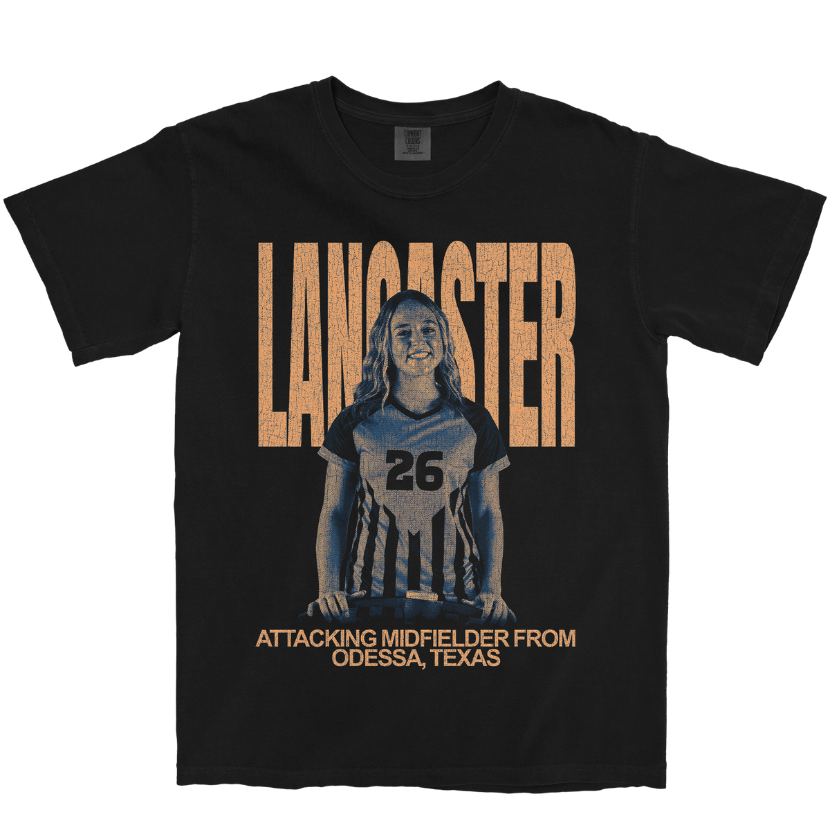 HAYLEE LANCASTER VINTAGE BLACK TEE