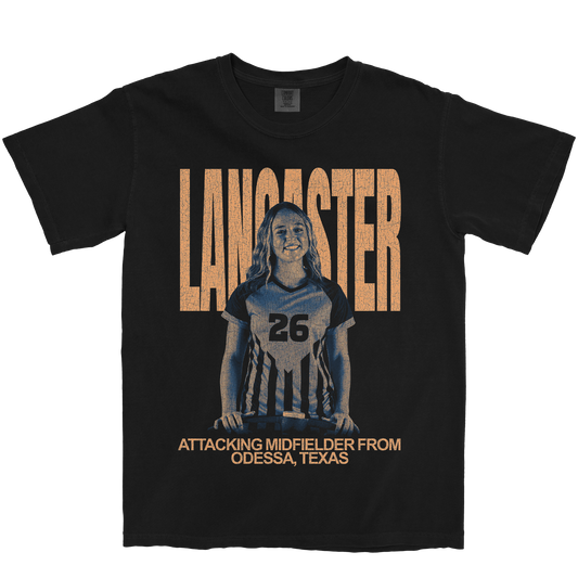 HAYLEE LANCASTER VINTAGE BLACK TEE
