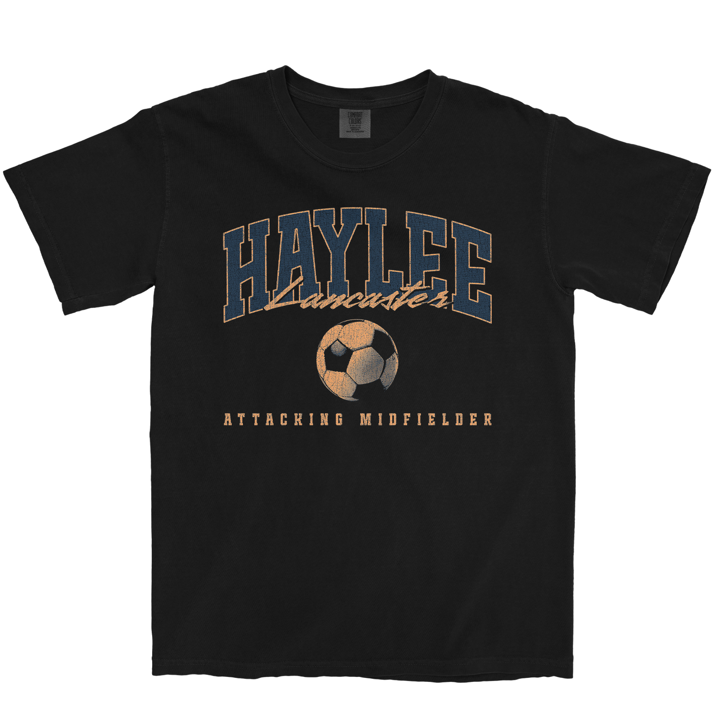 HAYLEE LANCASTER RETRO BLACK TEE