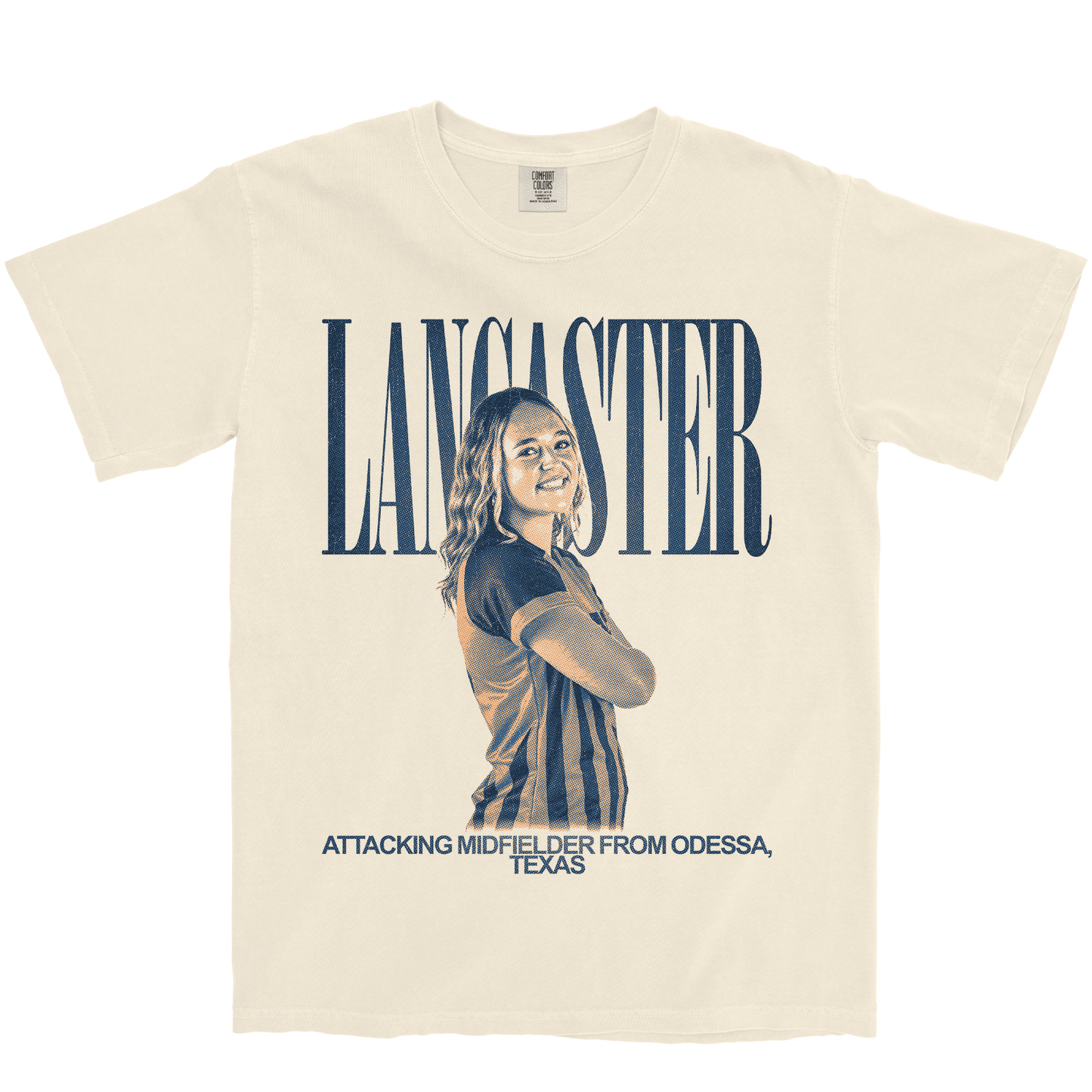 HAYLEE LANCASTER VINTAGE IVORY TEE