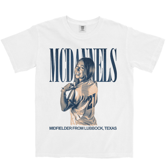 ZETA MCDANNELS VINTAGE WHITE TEE