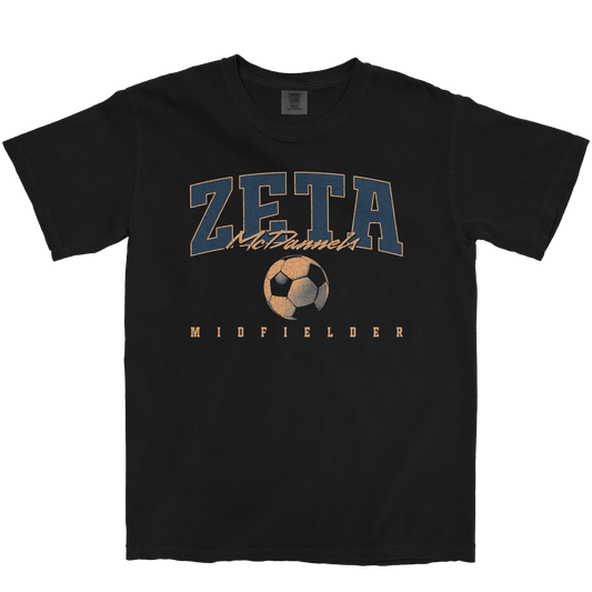 ZETA MCDANNELS RETRO BLACK TEE