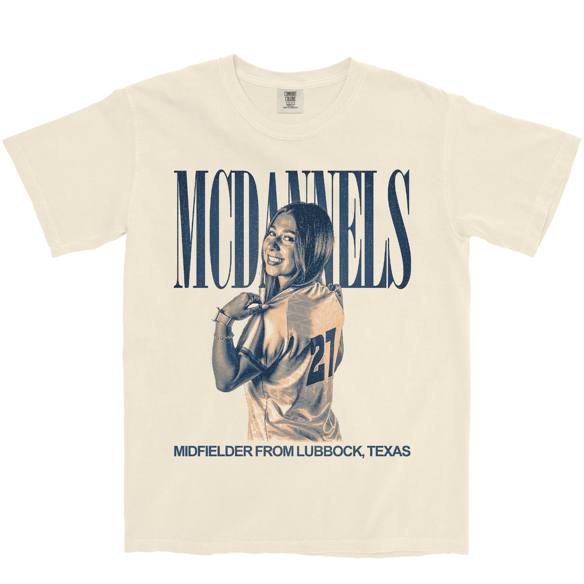 ZETA MCDANNELS VINTAGE IVORY TEE