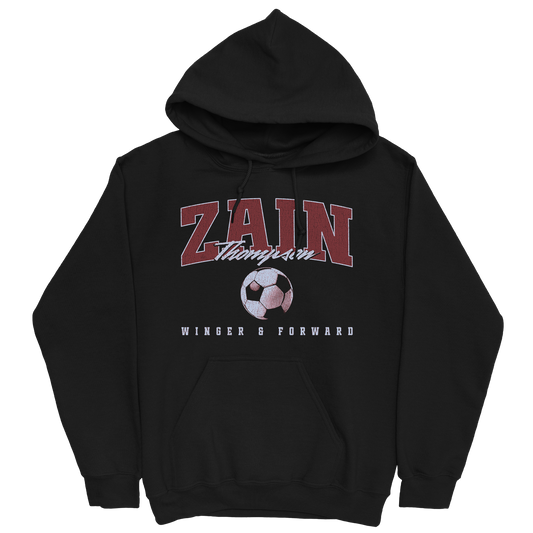 ZAIN THOMPSON RETRO BLACK HOODIE