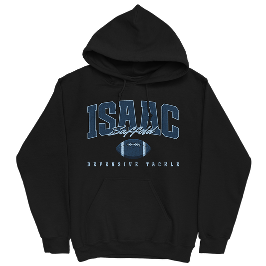 ISAAC SAFFOLD RETRO BLACK HOODIE