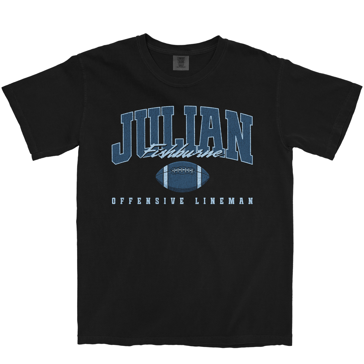 JULIAN FISHBURNE RETRO BLACK TEE