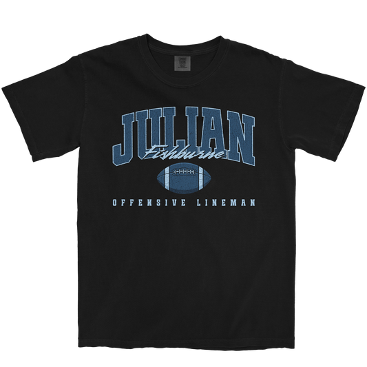 JULIAN FISHBURNE RETRO BLACK TEE