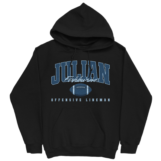 JULIAN FISHBURNE RETRO BLACK HOODIE