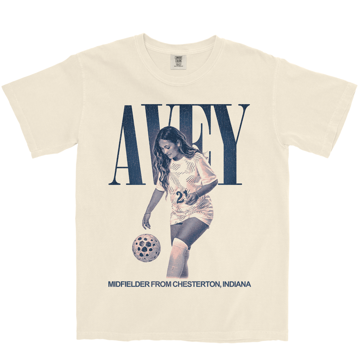 ADEY AVEY VINTAGE IVORY TEE