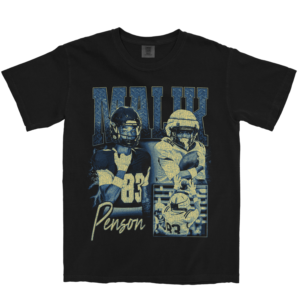 MALIK PENSON GRAPHIC BLACK TEE