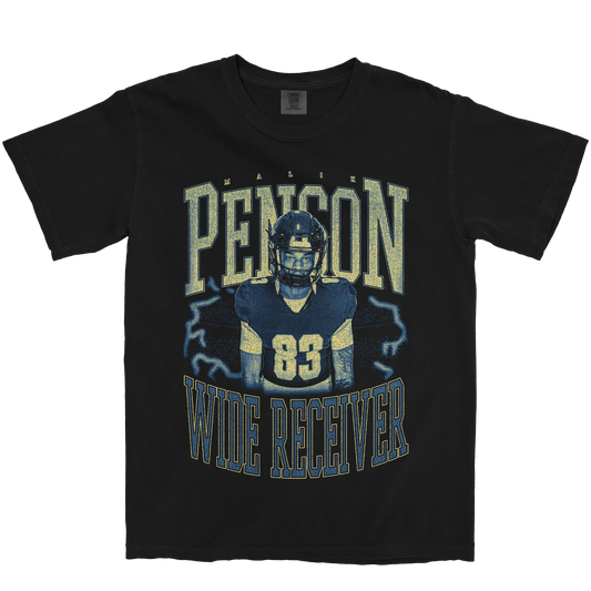 MALIK PENSON VINTAGE BLACK TEE