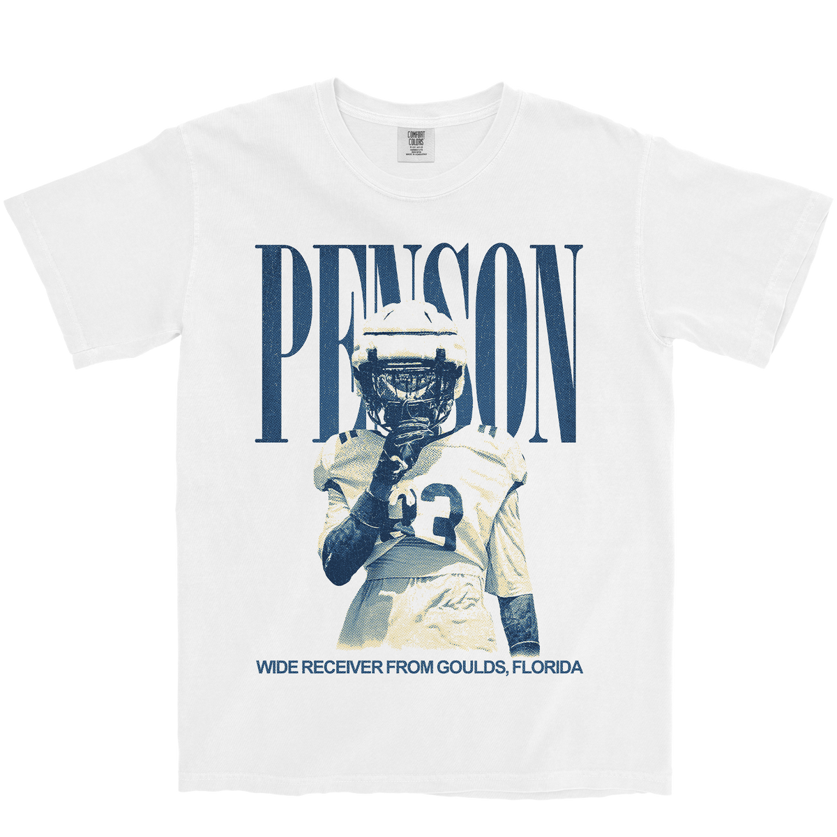 MALIK PENSON VINTAGE WHITE TEE