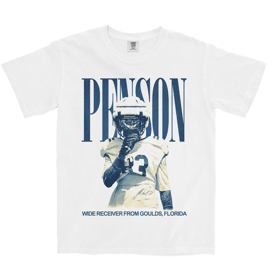 MALIK PENSON VINTAGE WHITE TEE