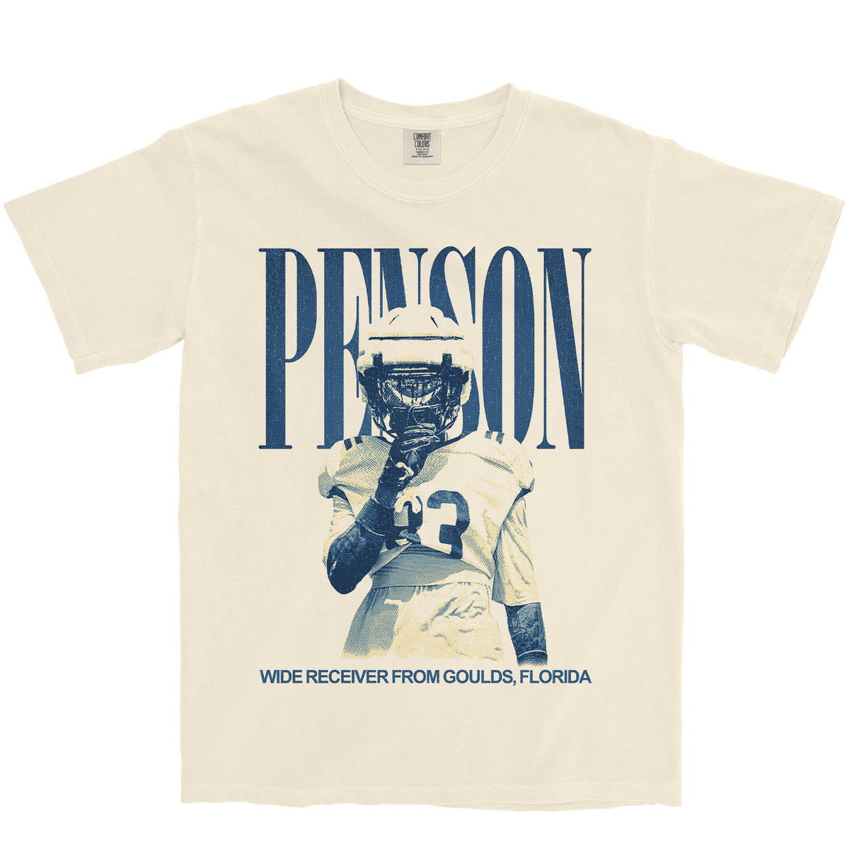 MALIK PENSON VINTAGE IVORY TEE