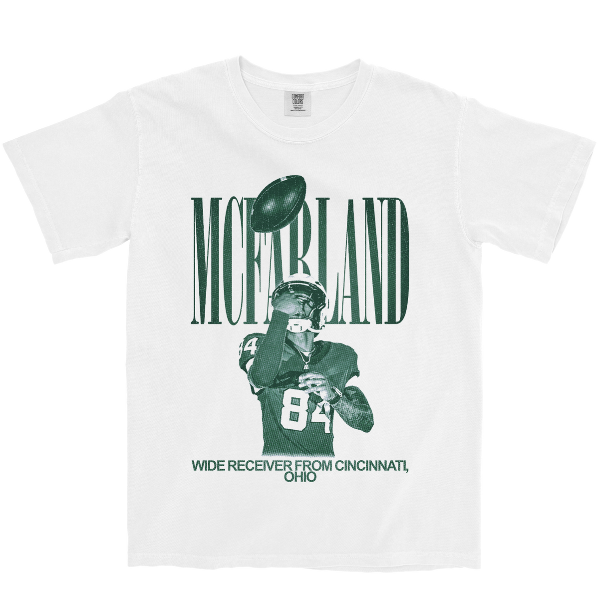 AARON MCFARLAND VINTAGE WHITE TEE