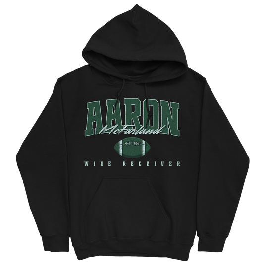 AARON MCFARLAND RETRO BLACK HOODIE