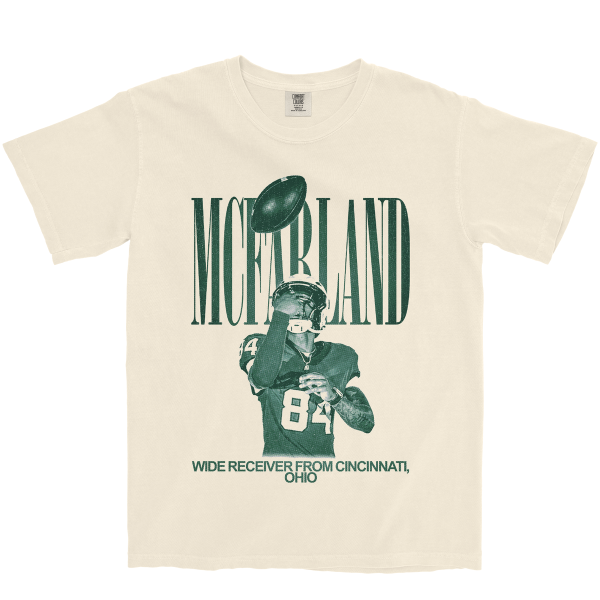 AARON MCFARLAND VINTAGE IVORY TEE