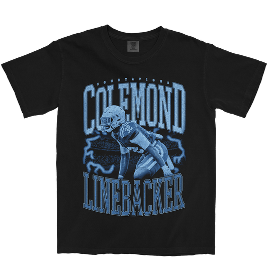 COURTAVIOUS COLEMOND VINTAGE BLACK TEE