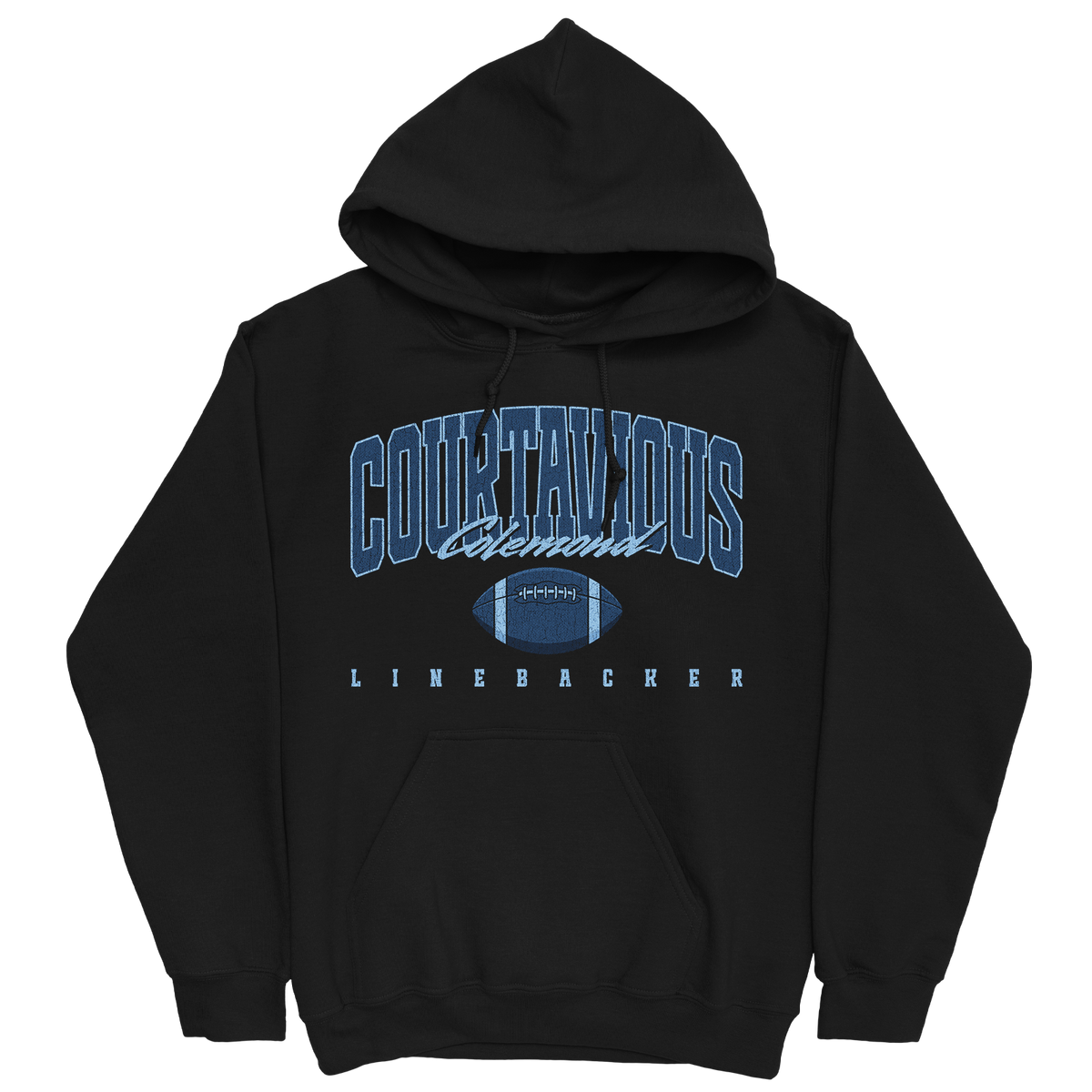 COURTAVIOUS COLEMOND RETRO BLACK HOODIE