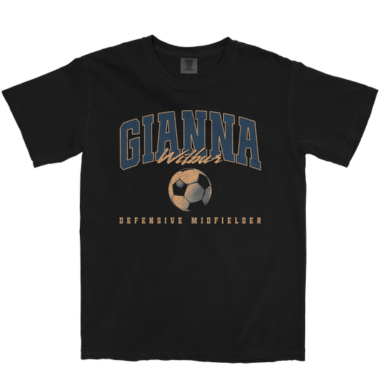 GIANNA WILBUR RETRO BLACK TEE