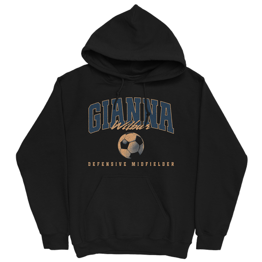 GIANNA WILBUR RETRO BLACK HOODIE