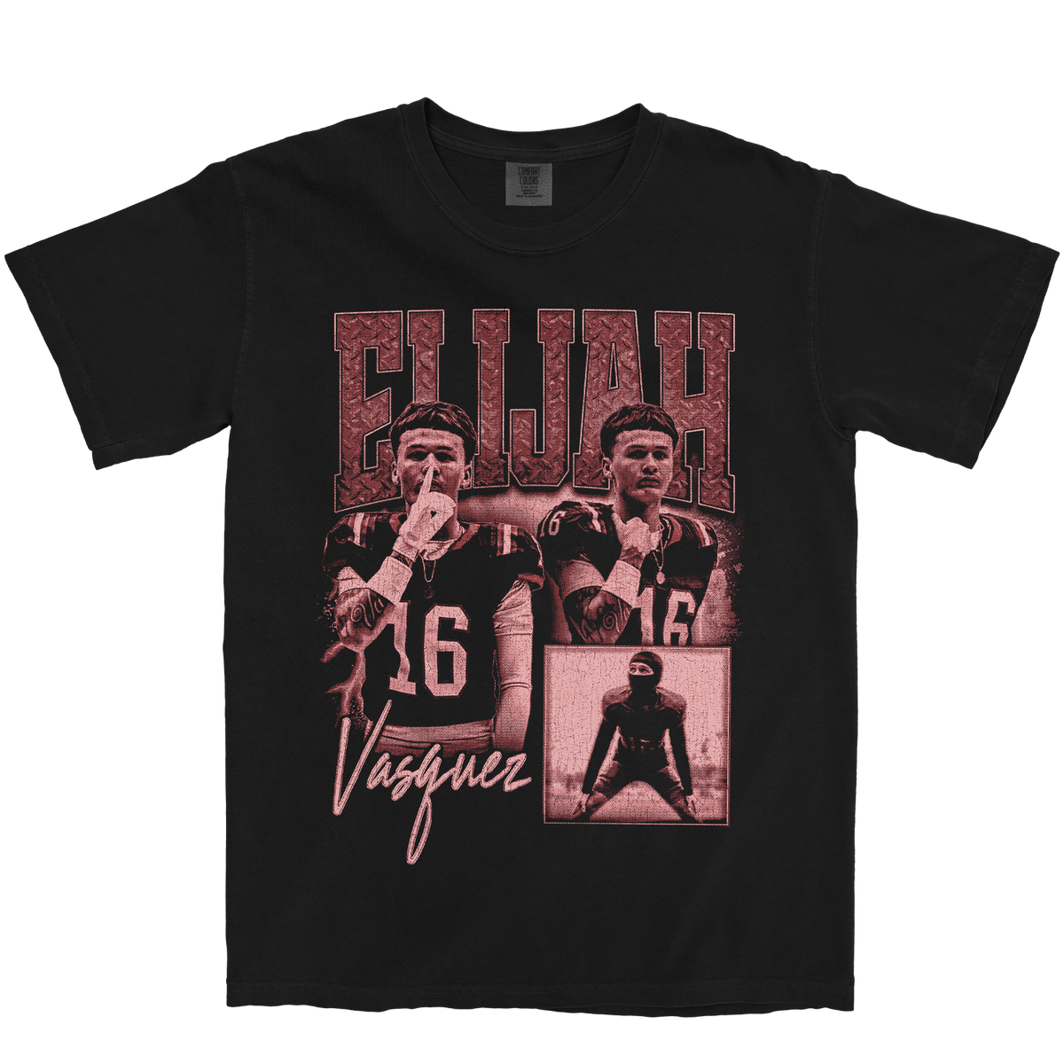ELIJAH VASQUEZ GRAPHIC BLACK TEE