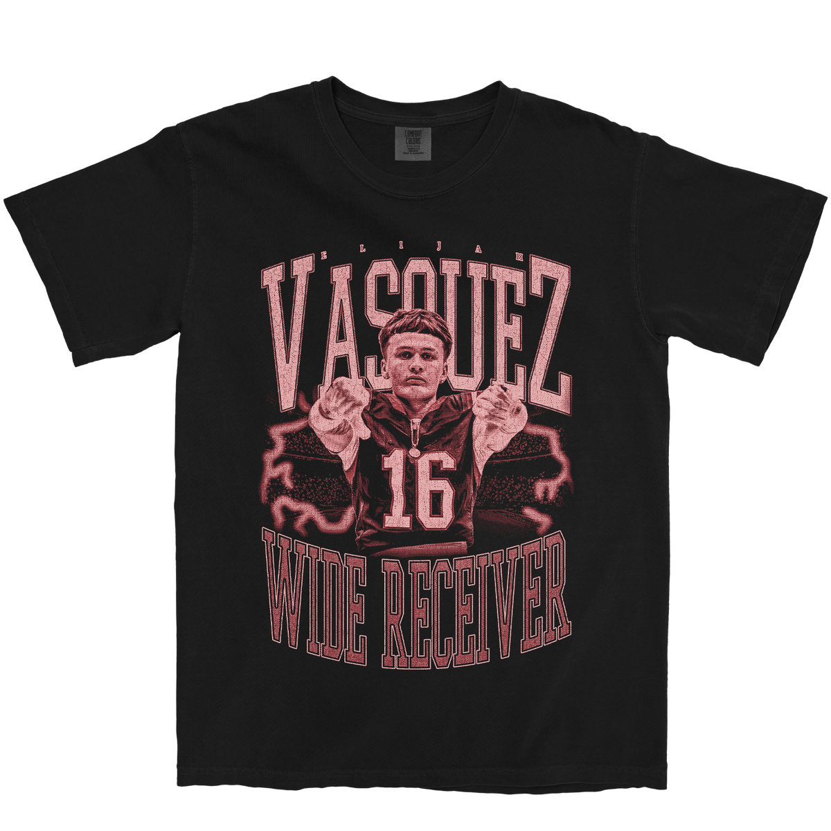 ELIJAH VASQUEZ VINTAGE BLACK TEE