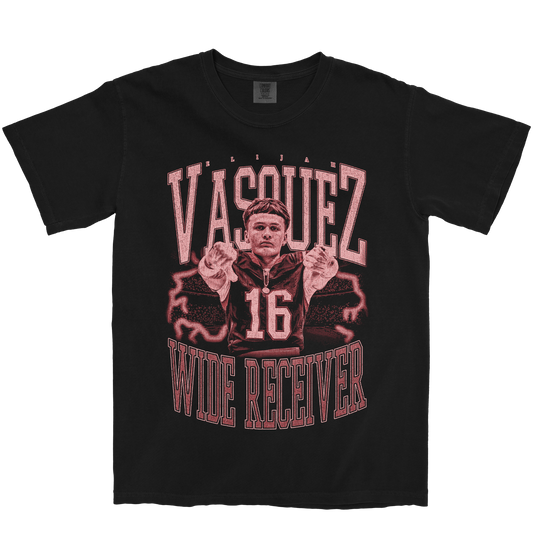 ELIJAH VASQUEZ VINTAGE BLACK TEE