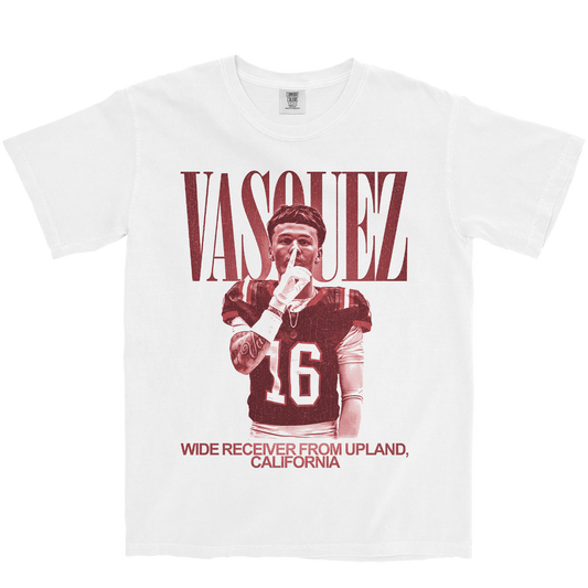 ELIJAH VASQUEZ VINTAGE WHITE TEE