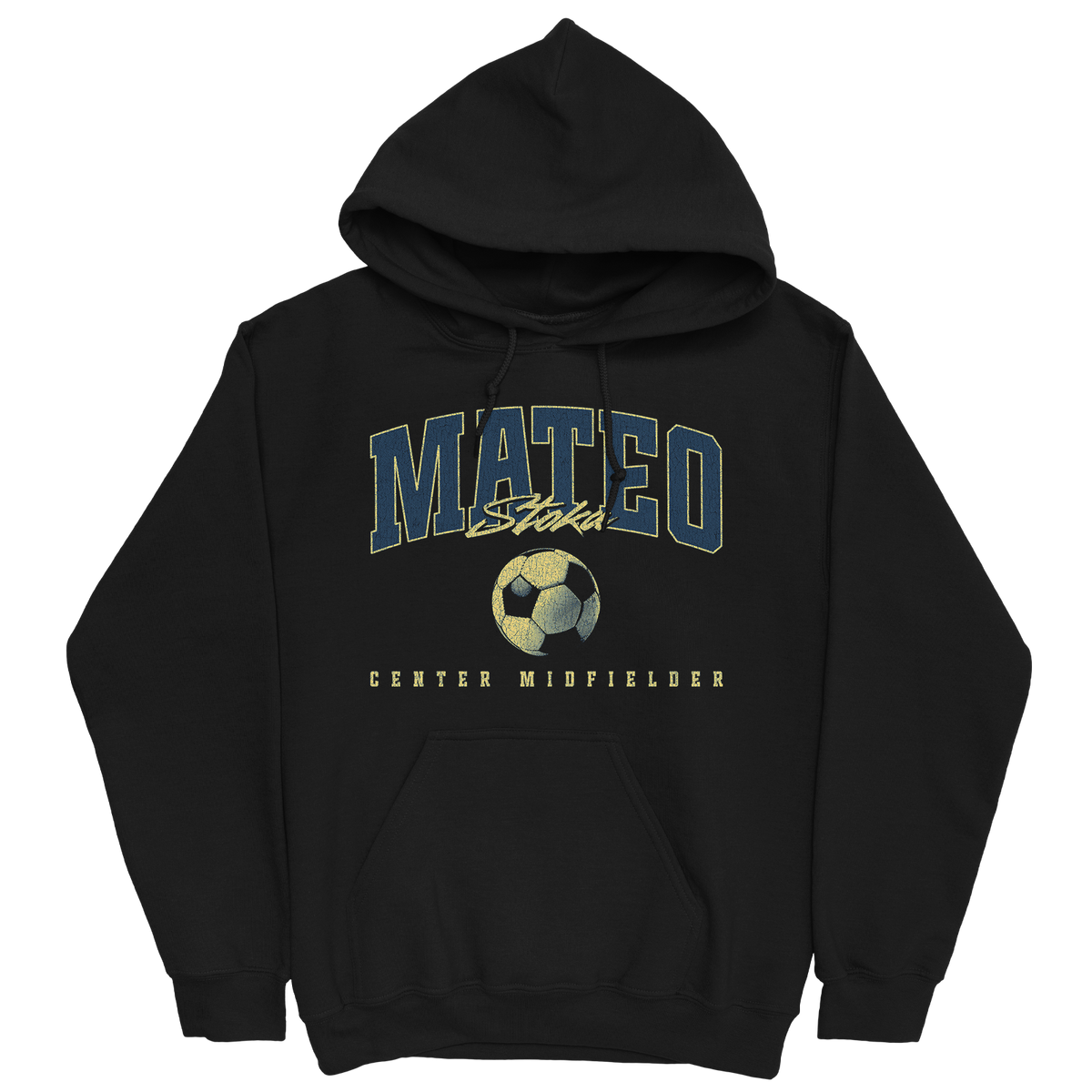 MATEO STOKA RETRO BLACK HOODIE