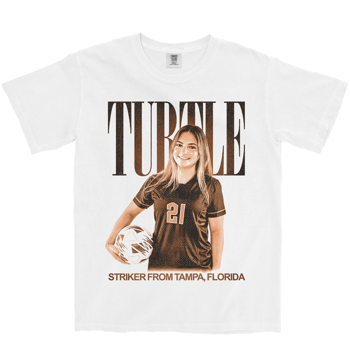 MIA TURTLE VINTAGE WHITE TEE