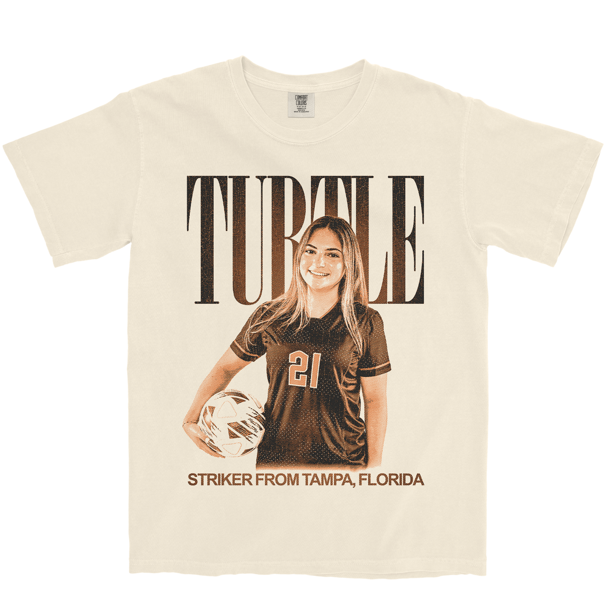 MIA TURTLE VINTAGE IVORY TEE