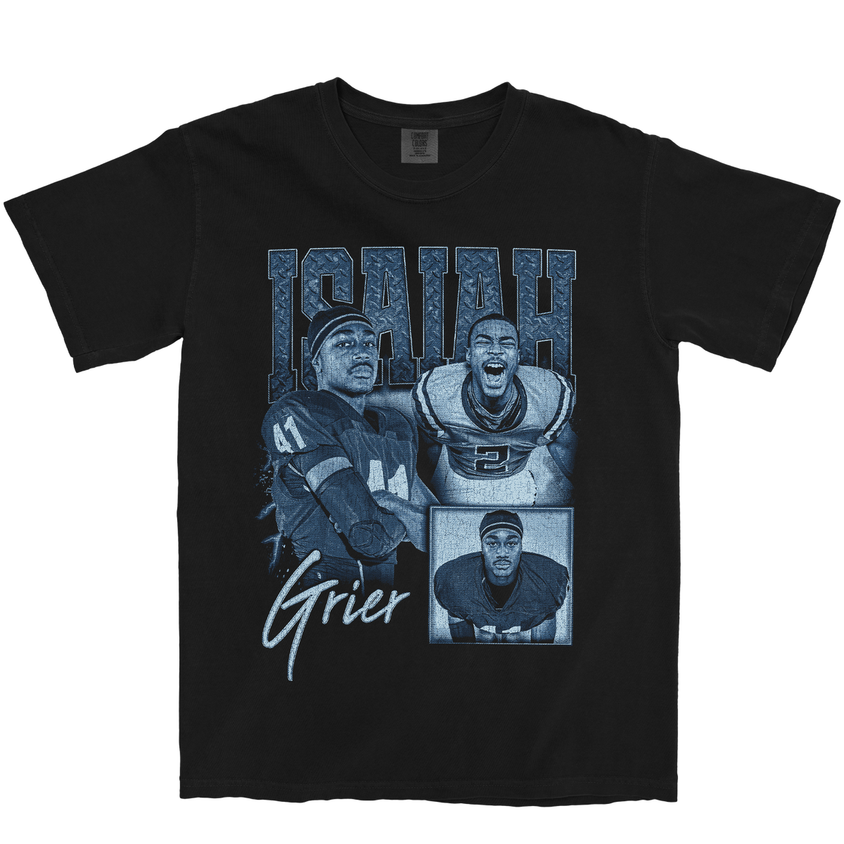 ISAIAH GRIER GRAPHIC BLACK TEE