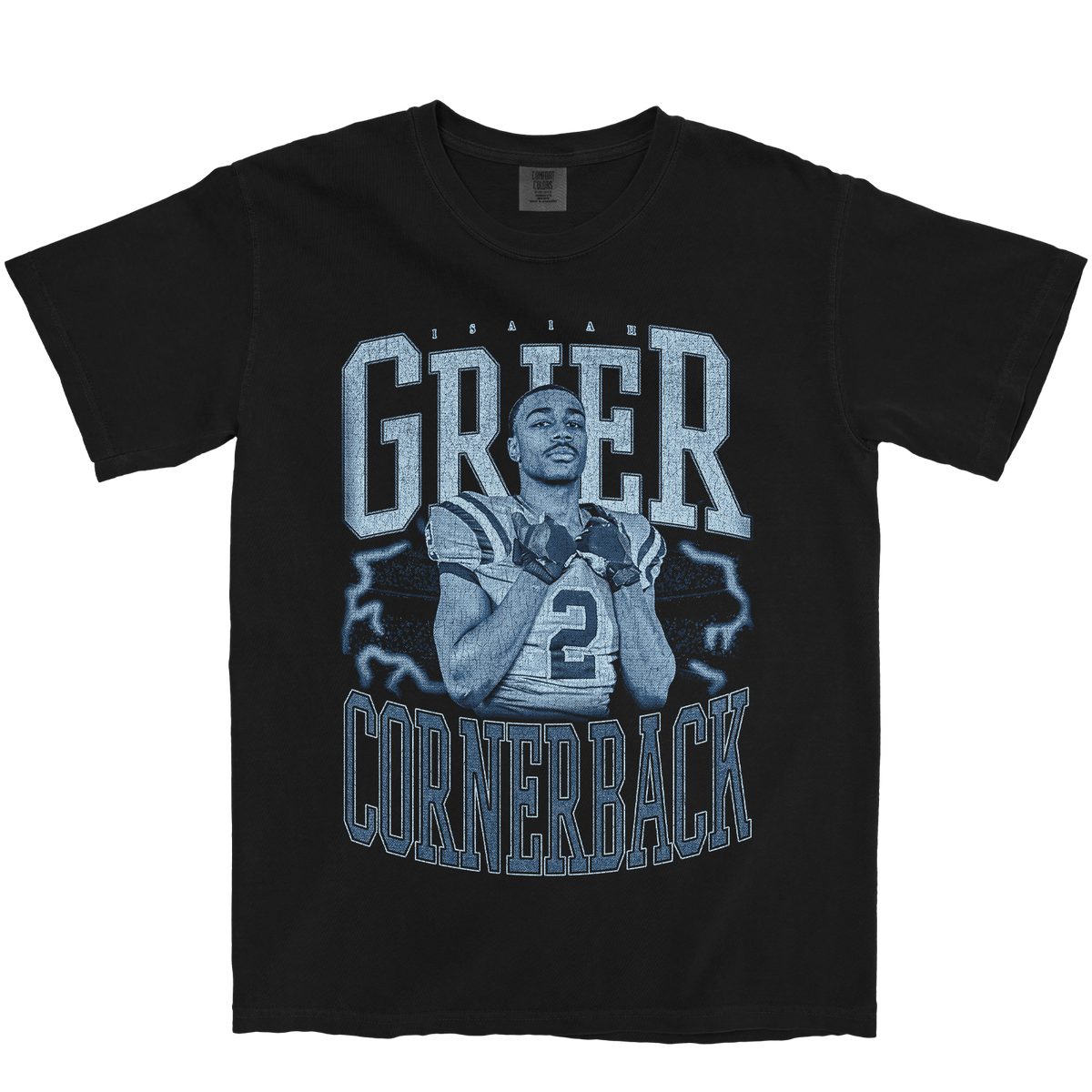 ISAIAH GRIER VINTAGE BLACK TEE