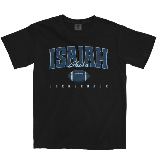 ISAIAH GRIER RETRO BLACK TEE