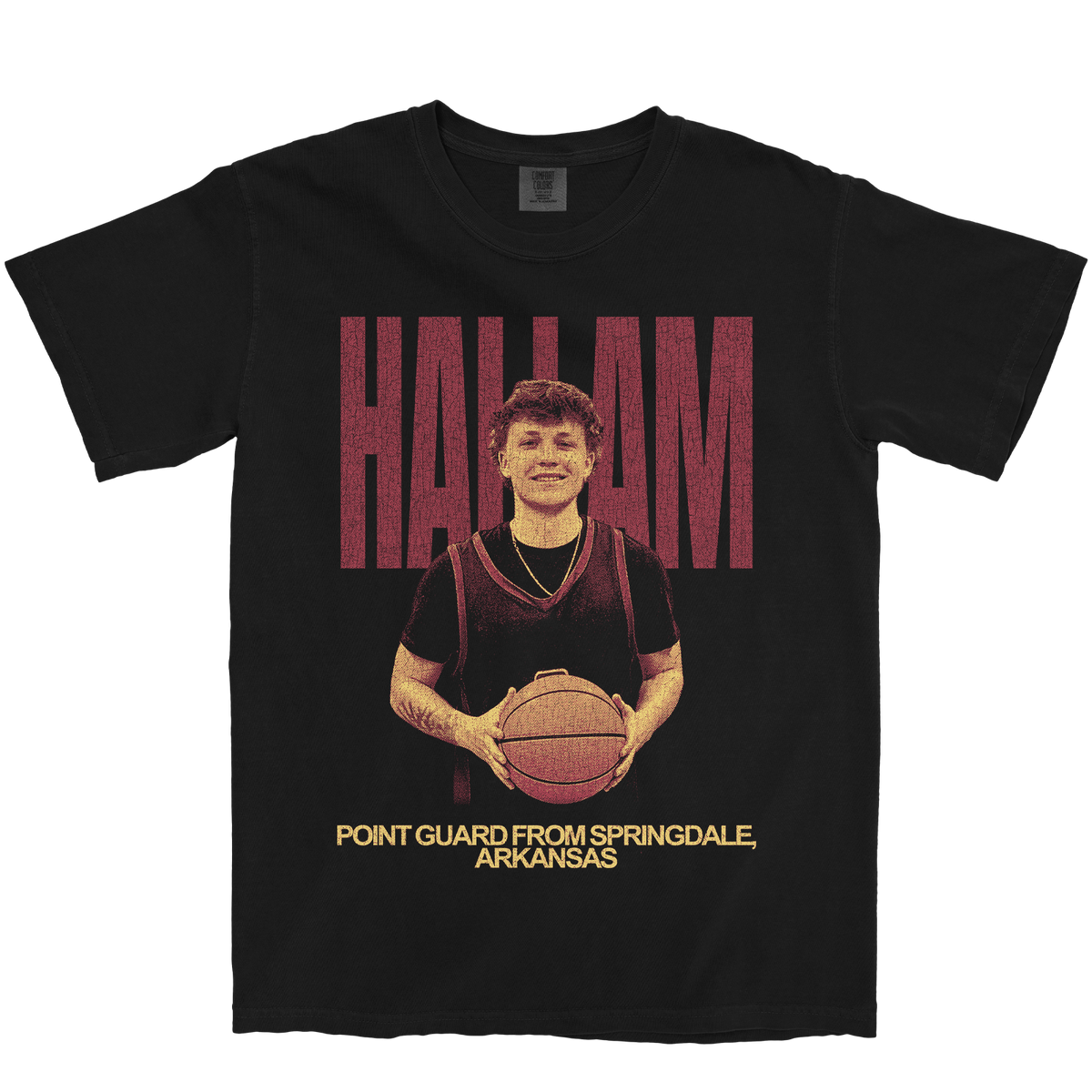 JACKSON HALLAM VINTAGE BLACK TEE