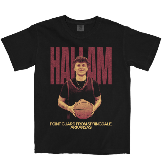 JACKSON HALLAM VINTAGE BLACK TEE