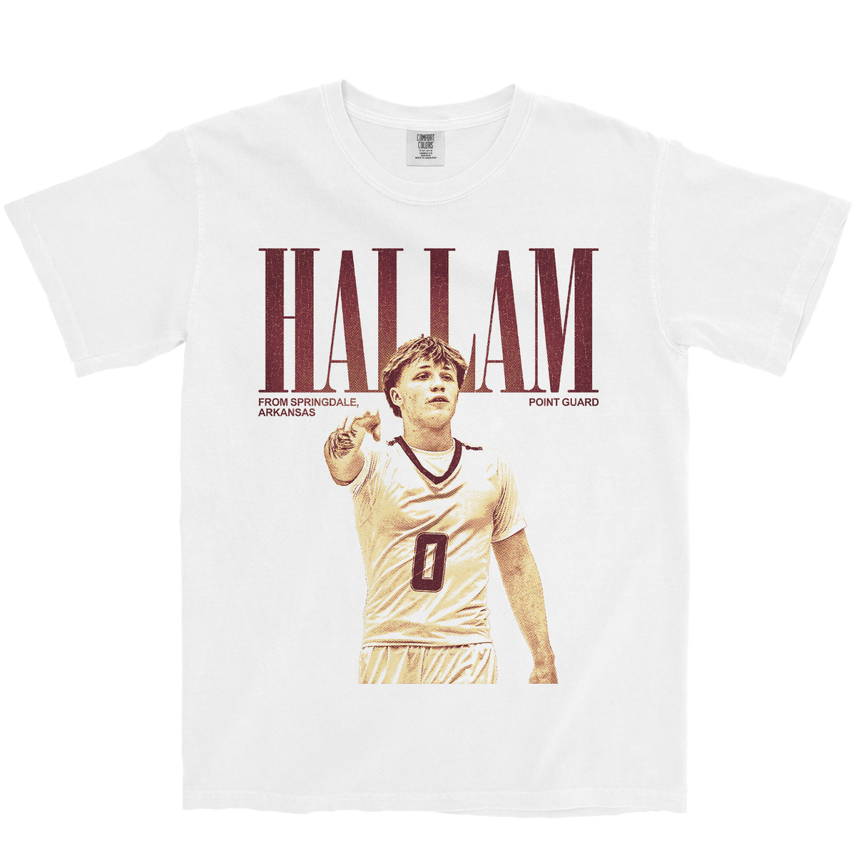 JACKSON HALLAM VINTAGE WHITE TEE