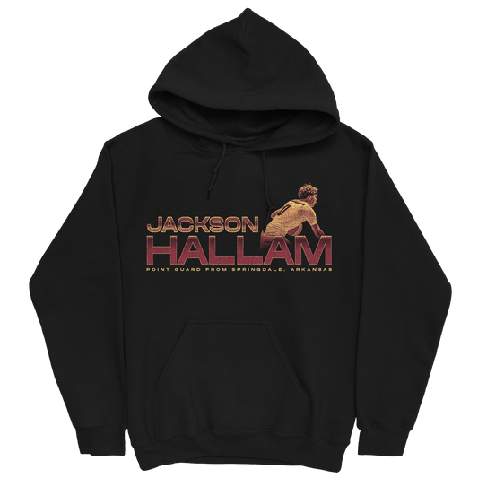 JACKSON HALLAM RETRO BLACK HOODIE