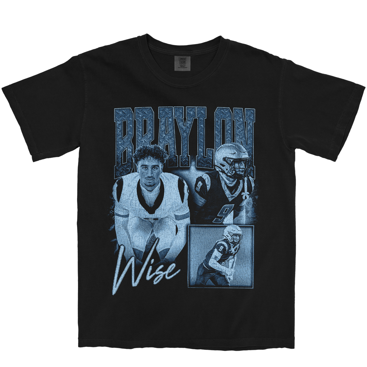 BRAYLON WISE GRAPHIC BLACK TEE