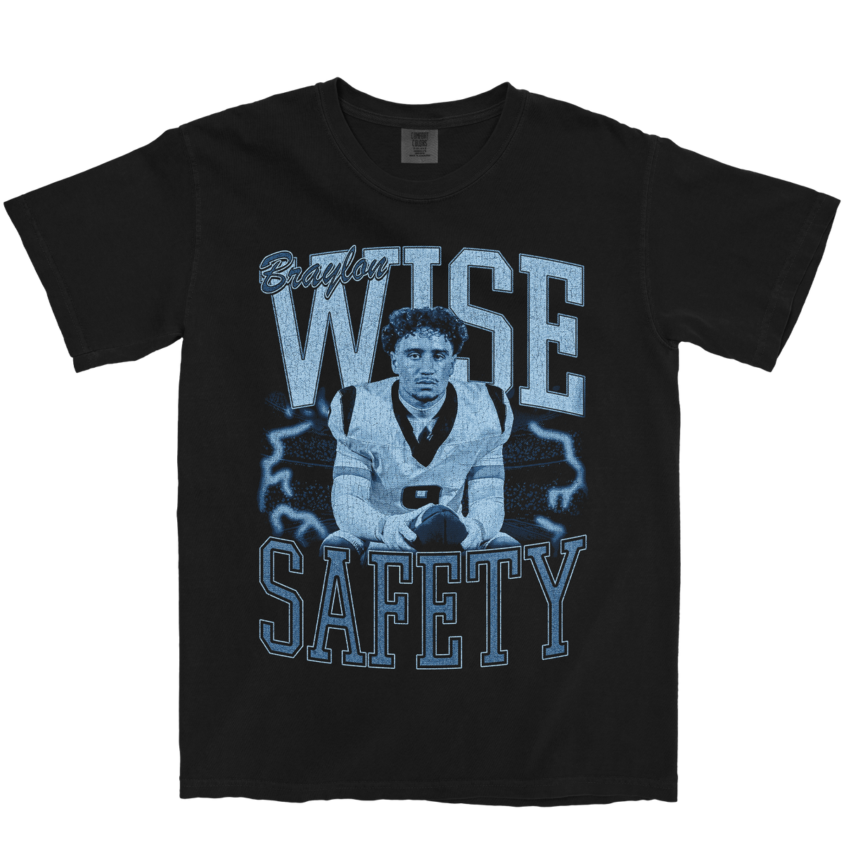 BRAYLON WISE VINTAGE BLACK TEE