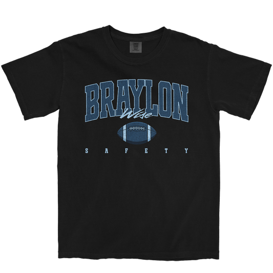 BRAYLON WISE RETRO BLACK TEE